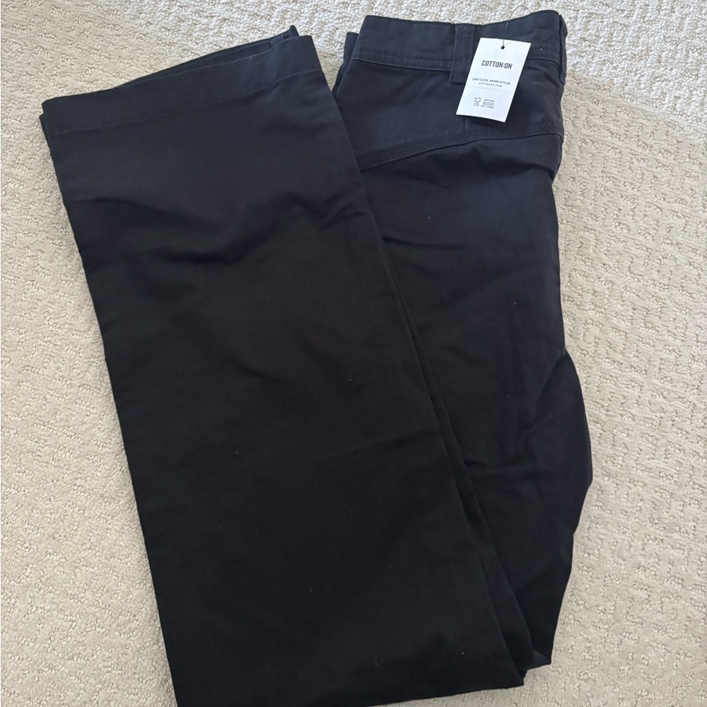 women’s high rise wide leg black jeans